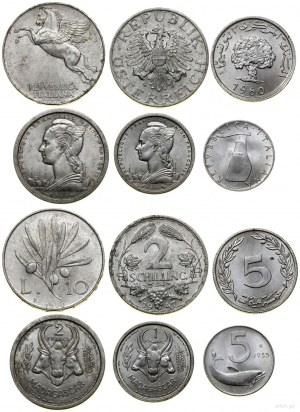 miscellaneous, set of 6 coins