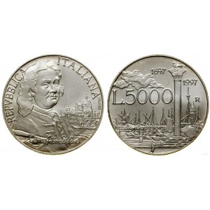 Włochy, 5.000 lirów, 1997 R, Rzym