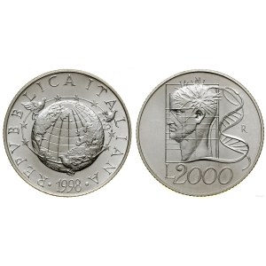 Włochy, 2.000 lirów, 1998 R, Rzym