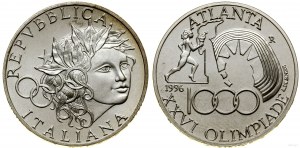 Italy, 1,000 lira, 1996 R, Rome