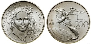Italy, 500 lira, 1993 R, Rome