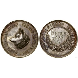 Finlandia, Medal Fińskiego Związku Kynologicznego z wystawy psów, 1902