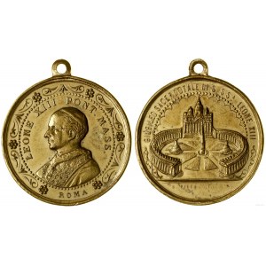 Vaticano, medaglia per il cinquantesimo anniversario del sacerdozio papale, 1887