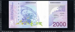 Belgium. 1994 2000 Francs