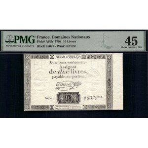 France. 1792 10 Livres Block 15077