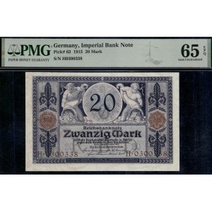 Germany. 1915 20 Mark Imperial Bank