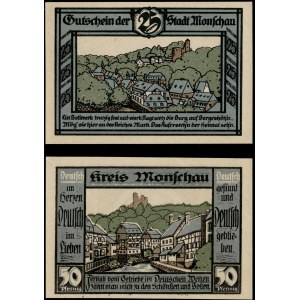 Germany. 1921 Monschau 25 50 Pfennig