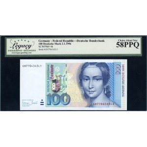 Germany. 1996 100 Mark Prefix GN