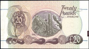 Ireland. 20 Pounds 1996 First Trust Bank Error / Proof Missing Prints