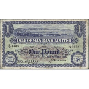 Isle of Man. 1950 1 Pound Prefix T/3