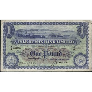 Isle of Man. 1954 1 Pound Prefix A/4