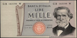 Italy. 1973 1000 Lire Prefix GB W
