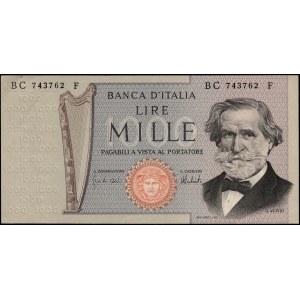 Italy. 1975 1000 Lire Prefix BC F