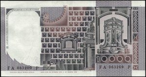 Italy. 1976 10000 Lire Prefix FA P