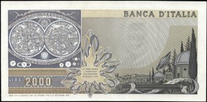 Italy. 1976 2000 Lire Prefix AA Q
