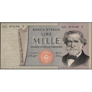 Italy. 1977 1000 Lire Prefix QC V