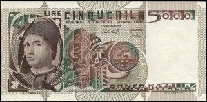 Italy. 1979 5000 Lire Prefix EA C