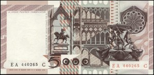 Italy. 1979 5000 Lire Prefix EA C