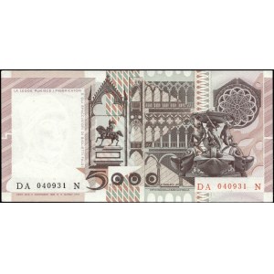 Italy. 1982 5000 Lire Prefix DA N