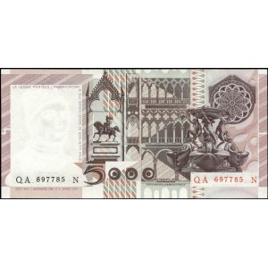 Italy. 1982 5000 Lire Prefix QA N