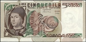 Italy. 1982 5000 Lire Prefix QA N