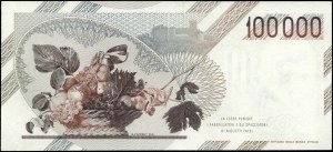 Italy. 1983 100000 Lire Prefix BD E