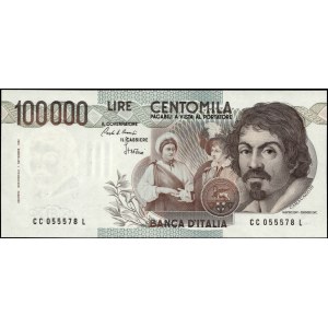 Italy. 1983 100000 Lire Prefix CC L