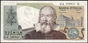 Italy. 1983 2000 Lire Prefix OA Q