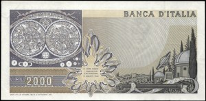 Italy. 1983 2000 Lire Prefix OA Q