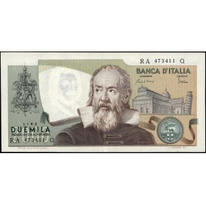 Italy. 1983 2000 Lire Prefix RA Q