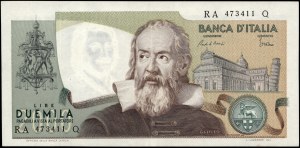 Italy. 1983 2000 Lire Prefix RA Q
