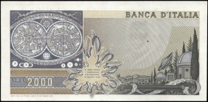 Italy. 1983 2000 Lire Prefix RA Q