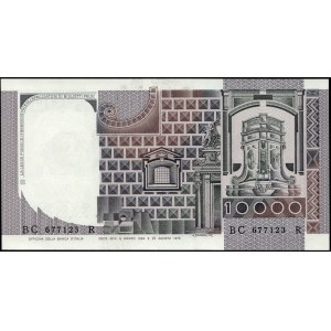 Italy. 1984 10000 Lire Prefix BC R