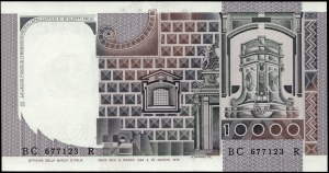 Italy. 1984 10000 Lire Prefix BC R