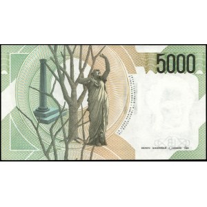 Italy. 1985 5000 Lire Prefix UD H