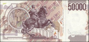 Italy. 1992 50000 Lire Prefix AD A