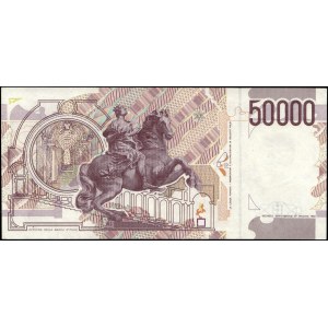 Italy. 1992 50000 Lire Prefix BE C