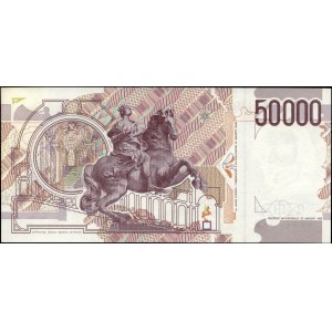 Italy. 1992 50000 Lire Prefix CD A