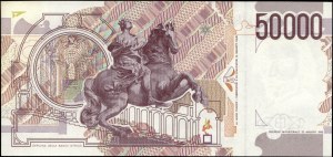 Italy. 1992 50000 Lire Prefix CD A