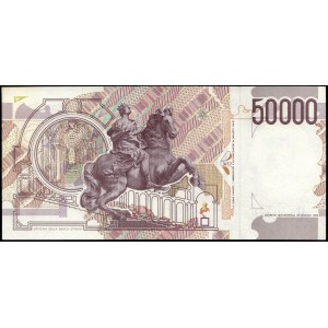 Italy. 1992 50000 Lire Prefix CD M