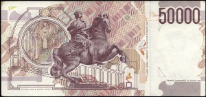 Italy. 1992 50000 Lire Prefix ND H