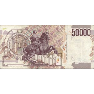 Italy. 1992 50000 Lire Prefix XD A Replacement