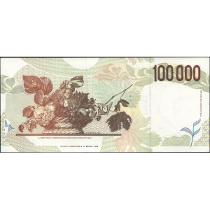 Italy. 1994 100000 Lire Prefix GE E
