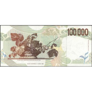 Italy. 1994 100000 Lire Prefix XC A Replacement