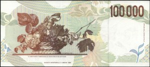 Italy. 1994 100000 Lire Prefix XC A Replacement