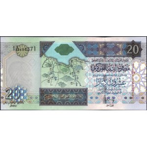 Libya. 2002 20 Dinars OAU Conference