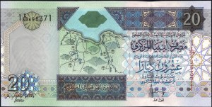 Libya. 2002 20 Dinars OAU Conference