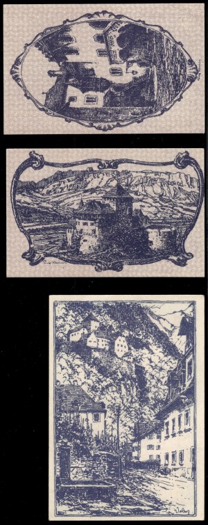 Liechtenstein. 10 20 50 Heller 1920