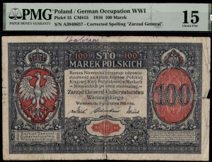 Poland. 1916 100 Marek Zarzad General