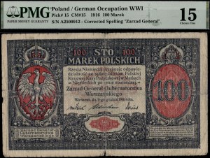 Poland. 1916 100 Marek Zarzad General